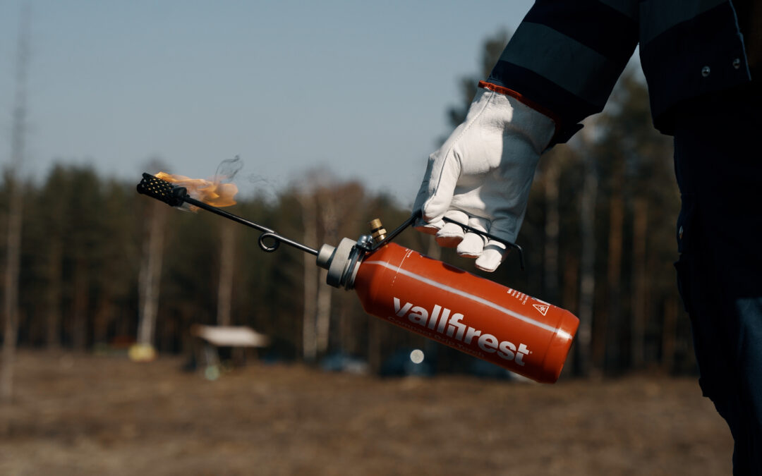 Tęsiami kontroliuojamo miško paklotės deginimo darbai